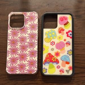 Floral and Mushroom Patterned Phone Cases